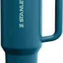 STANLEY Quencher ProTour Flip Straw Tumbler with Leakproof Lid 40 oz | Built-In Straw & Handle | Cupholder Compatible for Travel | Insulated Stainless Steel Cup | BPA-Free | Coastal Teal