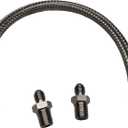 Industrial Grade Compressor Jumper Hose, JIC-4 female or 1/4" NPT male18" Length750F450 PSIBoth Sides Fittings Rotate FreelyFlexible Whole body Stainless Steel Metal Hose
