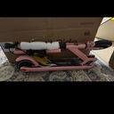 FanttikRide T10 Electric Scooter for Kids 4.3-5.6 ft, 200 W Motor,LED Battery Level, 7/10/12 MPH, Height Adjustable and 45 W Fast Charging, Foldable Electric Scooter for Kids, Up to 40 mins, Pink
