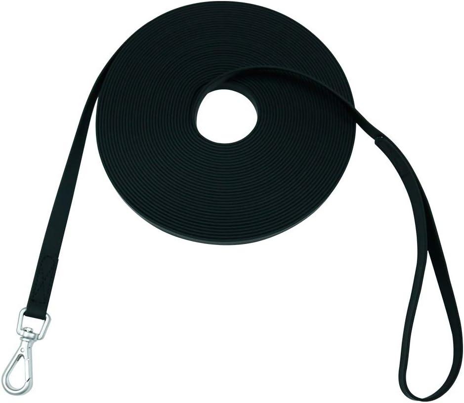 Waterproof Dog Training Leash 50FT 30FT 15FT 10FT 5FT Heavy Duty Recall Long Lead for Large Medium Small Dogs (10FT, Black)