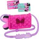 Disney Junior Minnie Mouse Chat with Me Pretend Play Cell Phone Set, Lights and Sounds, Easter Basket Fillers, Gifts, Presents, Kids Toys for Ages 3 Up by Just Play, Kids Toys for Ages 3 Up by Just Play