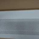 Baseboarders Basic Series 6 ft (72 in) Galvanized Steel Easy Slip-On Baseboard Heater Cover, Rust Resistant, White, for Hydronic Hot-Water Systems