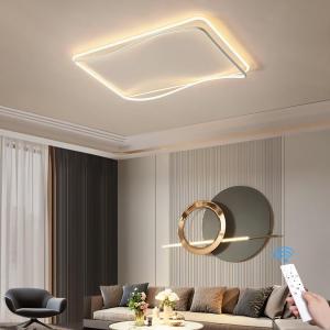 AOMEI Modern Minimalist Living Room Ceiling Light with Remote ControlUltra-Thin Acrylic Rectangle LED35-inch 72W 3000K-6000K 3CCT Adjustable7200LM for Living Room & Master BedroomWhite
