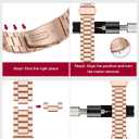 Miimall Metal Band Compatible for Google Pixel Watch 4(2025)/3 45mm 41mm Band, No Gap, Men Business Stainless Steel Adjustable Wristband Replacement Strap for Pixel Watch 4/3/2/1