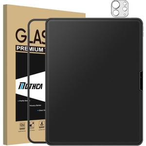 Mothca Matte Glass Screen Protector for iPad Pro 11-inch M4 2024 (5th Gen) + Camera Lens Protector with Installation Frame, Anti-Glare & Anti-Fingerprint Tempered Glass, Smooth as Silk, Case Friendly