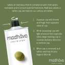 Madhava Organic Olive Oil, 1L Tin, 100% Pure, Single Source, Traceable, Cold Extracted, Non-Gmo, No Pesticides, Gluten Free, Vegan, Kosher, Extra Virgin, 33.8 Fl Oz (EXP 04/15/28)