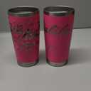 Eyasure 20 oz Tumbler with lid Double Wall Vacuum Insulated Tumblers Stainless Steel Coffee Mug Travel Coffee Tumbler Powder Coated Tumbler Cup Keep Hot&Cold - (Hot Pink 12 Pack)