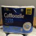 Cottonelle Ultra Clean Toilet Paper with Active CleaningRipples Texture, Strong Bath Tissue, 32 Family Mega Rolls = 176 Regular Rolls (8 Packs of 4)