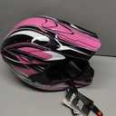 Raider RX1 Adult MX Off-Road Helmet (Pink, S)