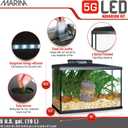 Marina 5 Gallon (19 L) LED Aquarium Kit Ideal for Beginner Aquarists and New Fish-Keepers