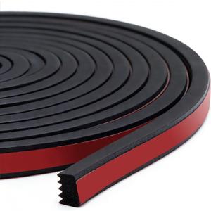Ribbed Foam Rubber Seal, 26FT Self-Adhesive EPDM Foam Rubber Weather Stripping for Boat, RV, Door, Garage, Truck, Auto, Window, Noise Insulation(W:0.625", H:0.375")