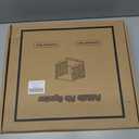 File Organizer Box with Lid,Hanging Filing Folder Organizer for Document Storage with Plastic Slide, Letter-size File Holder Filing Box for Office/Home/Decor/1Pack