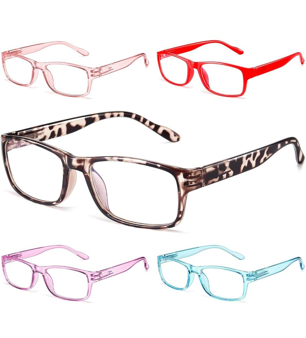 Gaoye Professional Reading Glasses for All Day - Computer Readers with Blue Light Protection - Value Pack 1.25