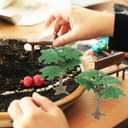 DOITOOL 3Pcs Fake Trees Model Cypress Miniature Artificial Tree Train Miniature Scenery Architecture Trees Railroad Diorama Tree Fake Plants for DIY Scenery Landscape Dollhouse