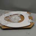 Mayfair Cassel Slow-Close, Premium Hinge, White & 1880SLOW 000 Caswell Toilet Seat will Slowly Close and Never Loosen, ELONGATED, Long Lasting Plastic, White