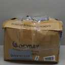 Cosybay Bed in a Bag King Comforter Sets 7pcs All Season Solid Down Alternative Bedding Sets Blue and Grey with Comforter, Pillow Shams, Flat Sheet, Fitted Sheet and Pillowcases