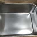 Stainless Steel Litter Box with High Sides,23.6" L X 15.7" W X 7.8" H,Extra Large Jumbo Cat Litter Box,XL Kitty Metal Liter Box for Indoor Big Cat,Non-sticky,Anti-Leakage(Entry on Short Side)
