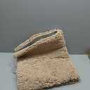 Bathroom Rugs Non Slip Washable 36x24, Ultra Thick Soft Microfiber Absorbent Bath Mats, High Density Foam Latex Non Slip Backing Bath Rugs, Fluffy Floor Carpet for Tub&Shower, Beige