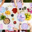Mermaid Birthday Decorations Include Plates, Napkins, Cups, Cutlery, Hanging Swirls, Banner, Cake & Cupcake Toppers, Balloons, Tablecloth for Mermaid Party Decorations, Serve 20