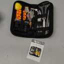 Watch Link Removal Kit, BYNIIUR Watch Repair Kit, Watch Case Opener Spring Bar Tools, Watch Battery Replacement Tool Kit, Watch Band Link Pin Tool Set with Carrying Case and Instruction Manual (Black)