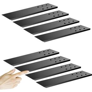Hidden Granite Countertop Support Brackets 8 Pack 14" L x 2.5" W,3/8" Thick Heavy Duty Counter top Brackets,Flat Black Wall Mount Support Countertop Overhang Support for Quartz, Wood, Concrete,Island