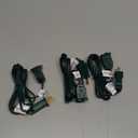 Kanayu 3 Pcs Ul Listed Extension Cord Indoor 6 ft 9 ft 12ft Heavy Duty 2 Prong Extension Cord 120 Volts Outlet Electric Extender Wire for Outdoor Christmas String Lights Connect Extend(Green)