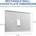 Thermostats Wall Plate T119 Fits For PRO1 IAQ Thermostats, Universal Thermostat Wall Plate White 1 Pack