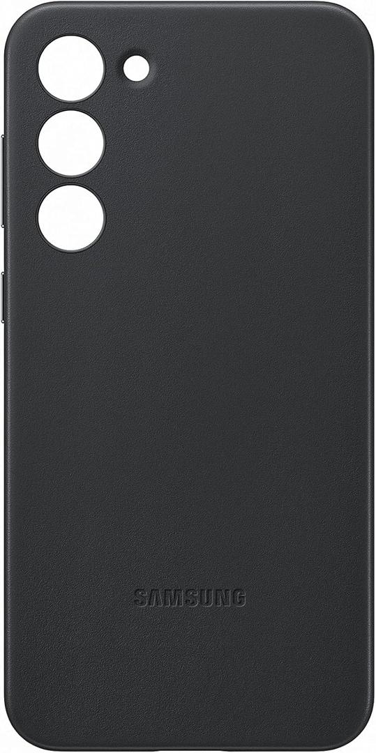 S23+ Leather Case Black