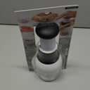 Touch Food Chopper, Stainless Steel Blades with Collection Cup, White and Black, Slice Chop, GoodCook