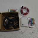 LED Strip with 24 Keys Remote Control, 2m Battery Powered Strip Lights for Party and DIY Decoration, 2 Pack