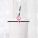 PRETYZOOM 16Pcs Silicone Straw Charm Adapters for Reusable Drinking Straws Hanging Ornaments and Pendant Accessories for Cups and Tumblers