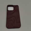 Caseative for iPhone 13 Pro Case,Water Ripple Pattern Wave Phone Case (Wine Red)