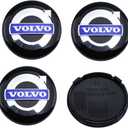 4PCS Wheel Center Caps for Volvo S90 S60 XC60 XC40 XC90 V40 V60 S60 S80, 63mm/ 2.48" Car Wheel Hub Caps ABS Rim Center Hub Cover (Blue)