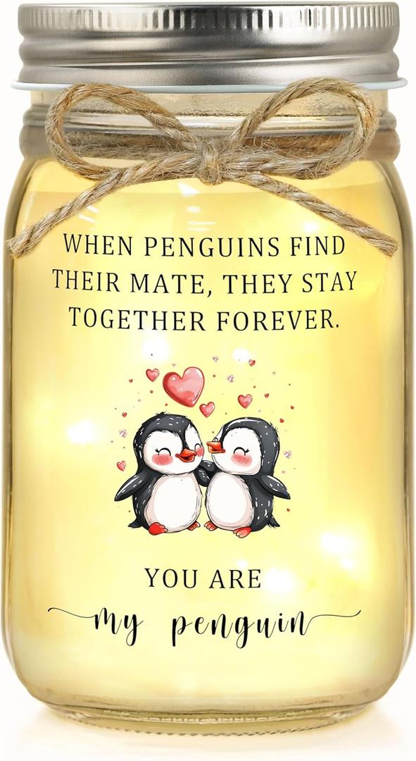 Valentines Day Gifts for Him Her Boyfriend Girlfriend, Anniversary for Men Women Couple, Romantic I Love You Gifts for Husband Wife Birthday Wedding Engagement Christmas Gift You Are My Penguin