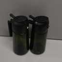 TrendPlain - Original 16oz/470ml Olive Oil Dispenser Bottle for Kitchen Gadgets and Air Fryer Accessories - Olive Oil Sprayer for Cooking w/Stickers - 2 Black