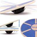 Yes4All Versatile Wooden Wobble Balance Board, Balance Trainer for Mobility Training, Standing Desk, Core Training, Exercise Balance Stability Trainer