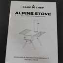 Camp Chef Alpine CS14 Heavy Duty Cylinder Tent Cabin Stove with damper and side shelves