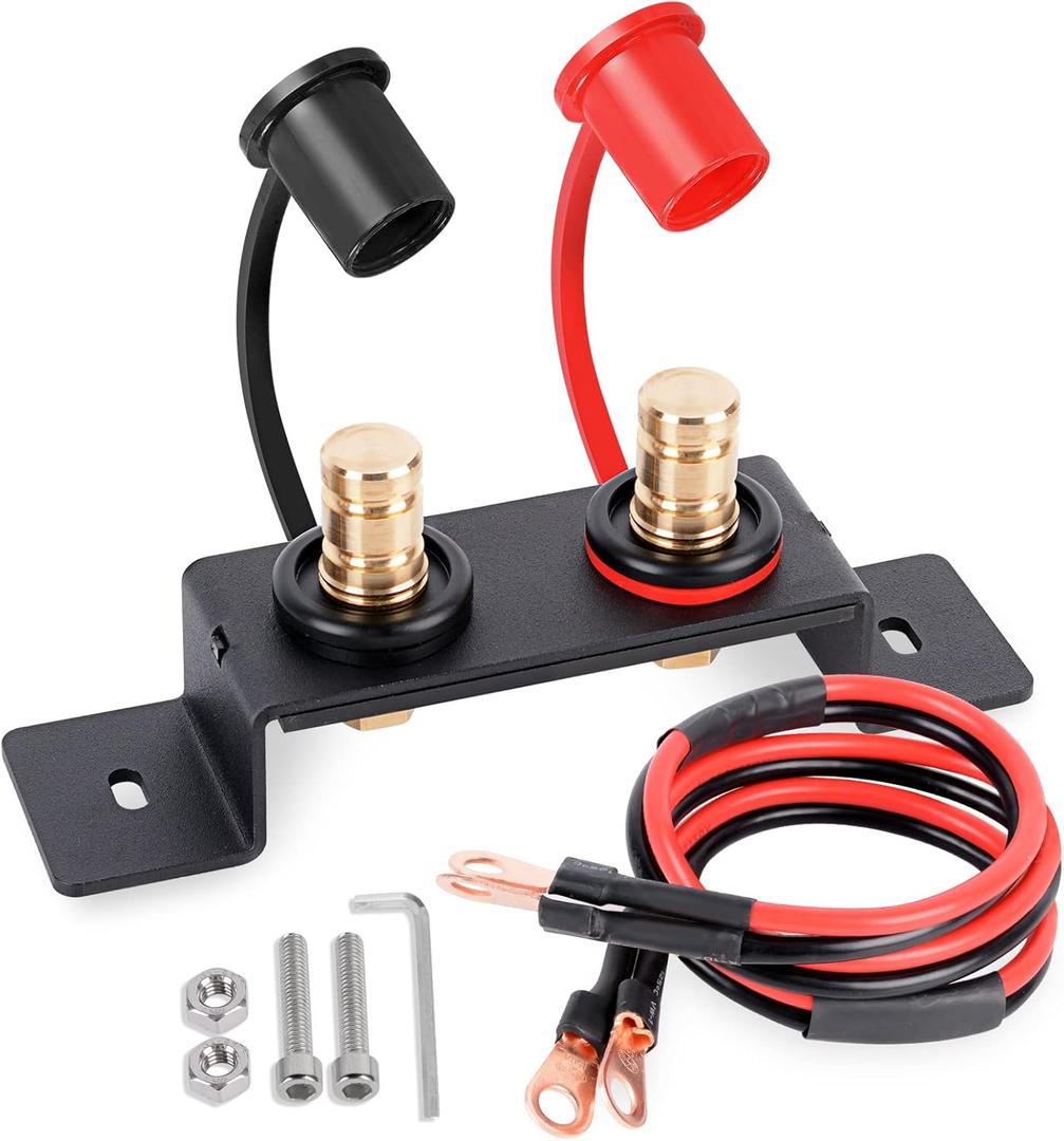 Battery Jump Post Battery Terminals Remote Battery Charging Tool for UTV ATV Car Trucks RV Tractor Mower Diesel Boat Can-Am X3 Accessories