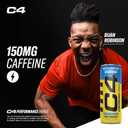C4 Performance Energy Drink with Zero Sugar, 150mg Caffeine, 12 Fl Oz 12pk (EXP 06/30/27)