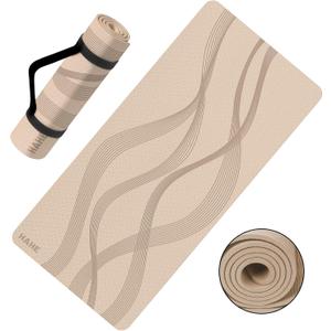 Yoga Mat High Density Exercise Mat, 76"x32"x0.27"Thick Wide & Large Yoga Mat for Women Men, Professional POE Workout Mat for Yoga, Pilates, Fitness & Stretching