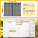 Magnetic Garage Door Net Screen Kit 12x9 FT - Heavy-Duty Fiberglass Mesh with Magnetic Closure for 1 Car Garage 12x9ft, Blocks Bugs & Enhances Privacy - Perfect for Porch Gym Barn Patio Use