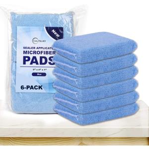 Professional Microfiber Sealer Applicator Pad  The Perfect Tool to Apply Sealer to All Natural Stone and Tile Like Marble, Granite, Concrete & Slate (Blue)
