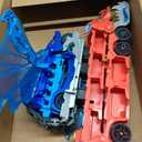 Hot Wheels City Toy Car Track Set, Ultimate Dual Dragon Transporter & 2 Die-Cast Cars, Large-Scale & Detachable Dragon, Stores 20+ Vehicles