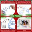 2 x Kathfly 6 Pcs Pastel DIY Mini Christmas Tree Tabletop Centerpiece Small Knitting Xmas Table Tree Decoration with Pearl for Fireplace Home Crafts Table Decor, 7.87 x 3.94 Inches