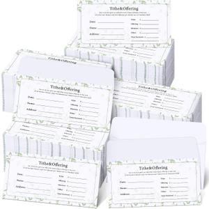 Woanger 1500 Count Church Tithes and Offering Envelopes Bulk Donation Bill Size Blank Envelopes for Religious Occasions Church Supplies Checks Offering