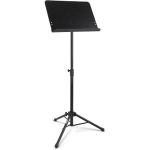 On-Stage SM7211B Professional Grade Folding Orchestral Sheet Music Stand, Black