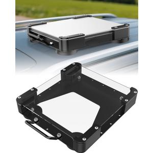 Starlink Mini Magnetic Roof Car Mount, Aluminum Frame with 3.5mm Acrylic Shield, Strong Magnetic Hold, Quick Install, Weatherproof, Hail & UV Resistant, Protective for RV,Camper Van, SUV, Boat  Black