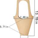 Enorteen 30 Pcs Kraft Paper Flower Wrapping Paper Gift Bags with Handle - Bouquet Gift Bags for Thanksgiving, Birthday, Wedding & Party Favors