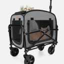 Lekereise Extra Large Pet Carrier with Wheels – Soft-Sided Foldable Rolling Cat