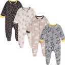 Onesies Brand Unisex Baby 4-Pack Sleep 'N Play Footies Multi Pack (Gray)